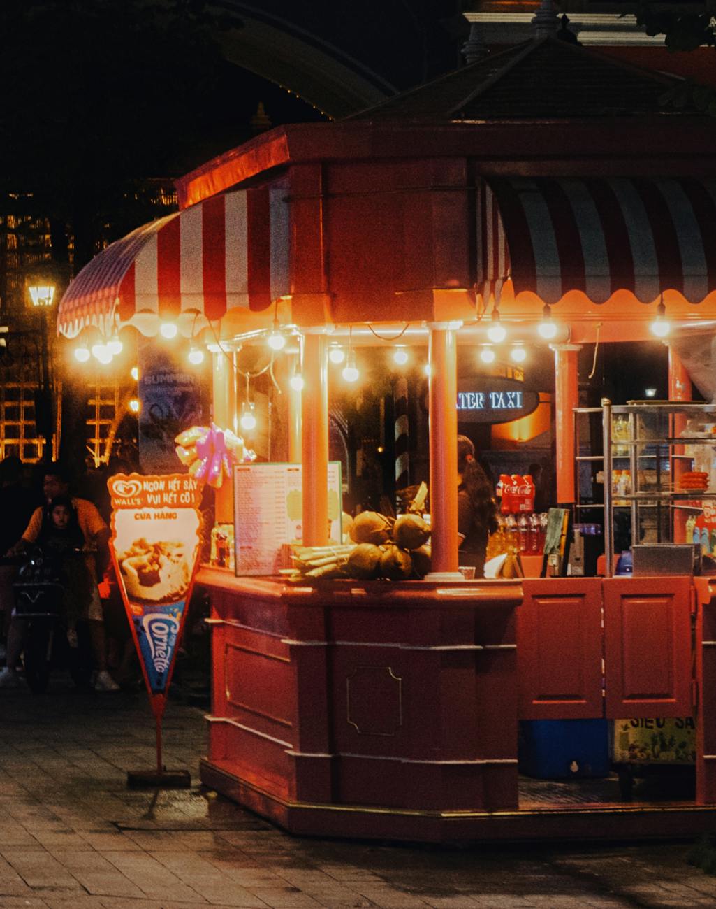 vibrant night market stall in phu quoc vietnam