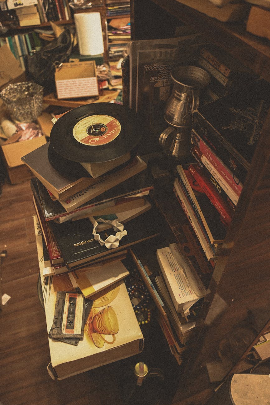 vinyls in a shop